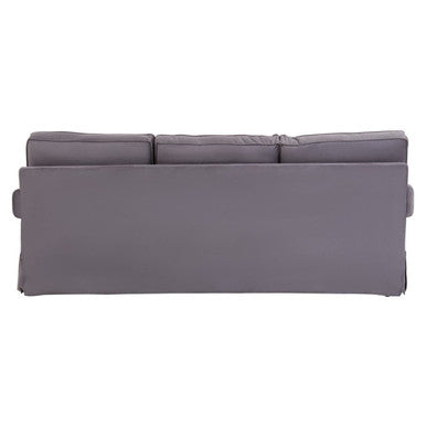 3 Seater Grey Velvet Sofa, Ralph - Image 5