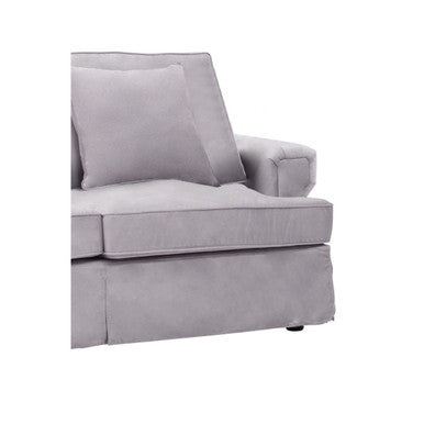 Ralph Two Seat Grey Velvet Sofa