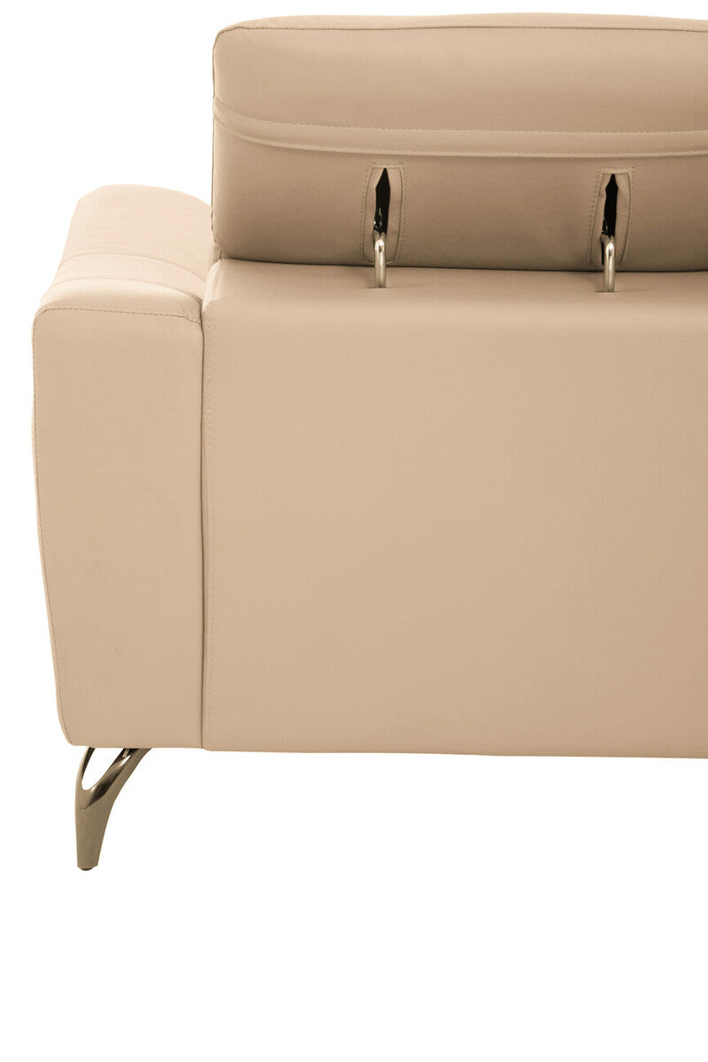 2 Seater Stone Leather Sofa, Padua