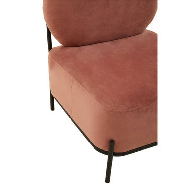 Haya Dusky Rose Velvet Chair
