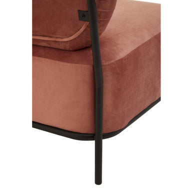 Haya Dusky Rose Velvet Chair