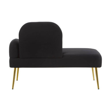 Heather Black Right Hand Chaise Loungue
