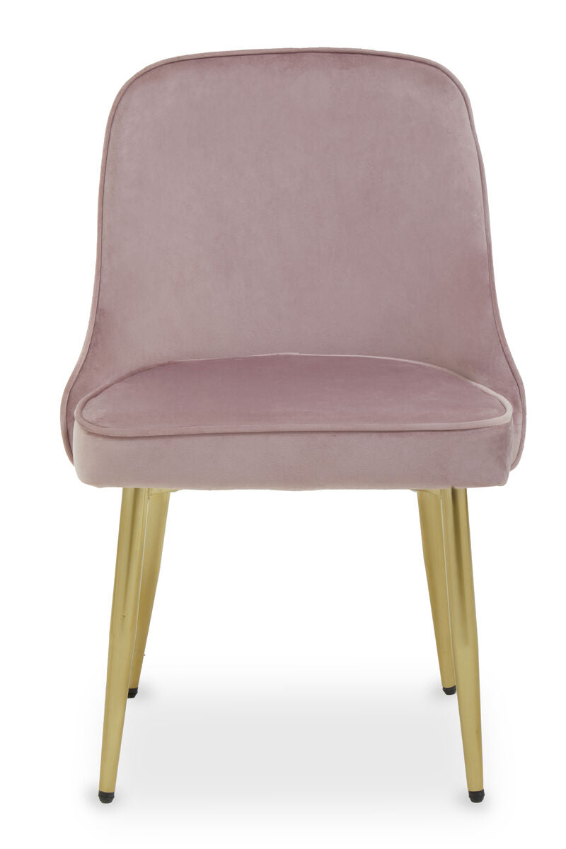 Demi Dusky Pink Velvet Dining Chair - Image 2