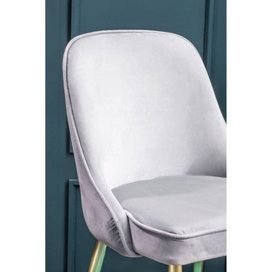 Demi Grey Velvet Dining Chair