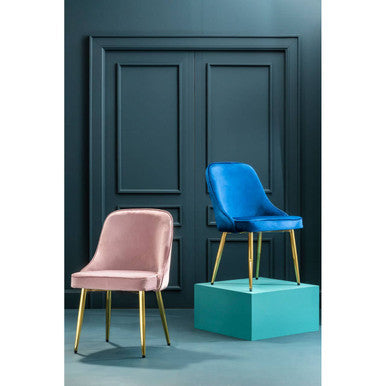 Demi Midnight Velvet Dining Chair