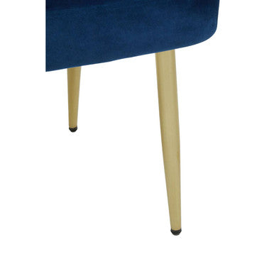 Dani Midnight Blue Velvet Dining Chair - Image 12
