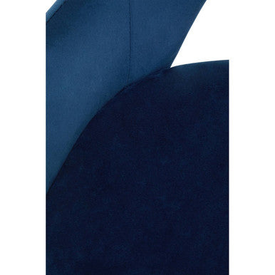 Dani Midnight Blue Velvet Dining Chair - Image 13