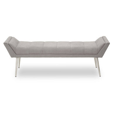 Gilden Grey Bench With Angular Base - Image 2