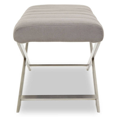 Gilden Grey Bench With Cross Base