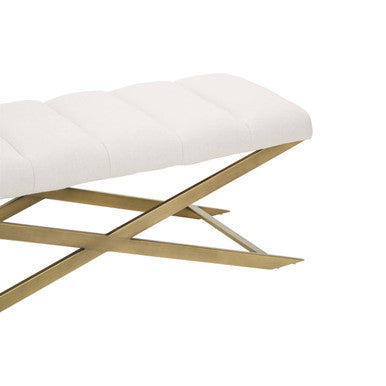 Gilden Natural Bench With Cross Base