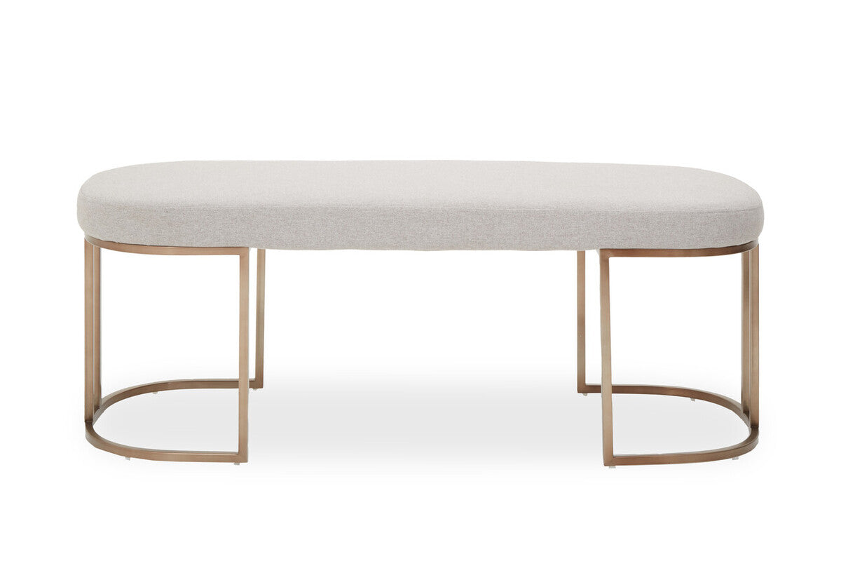 Gilden Natural Bench With Curved Base