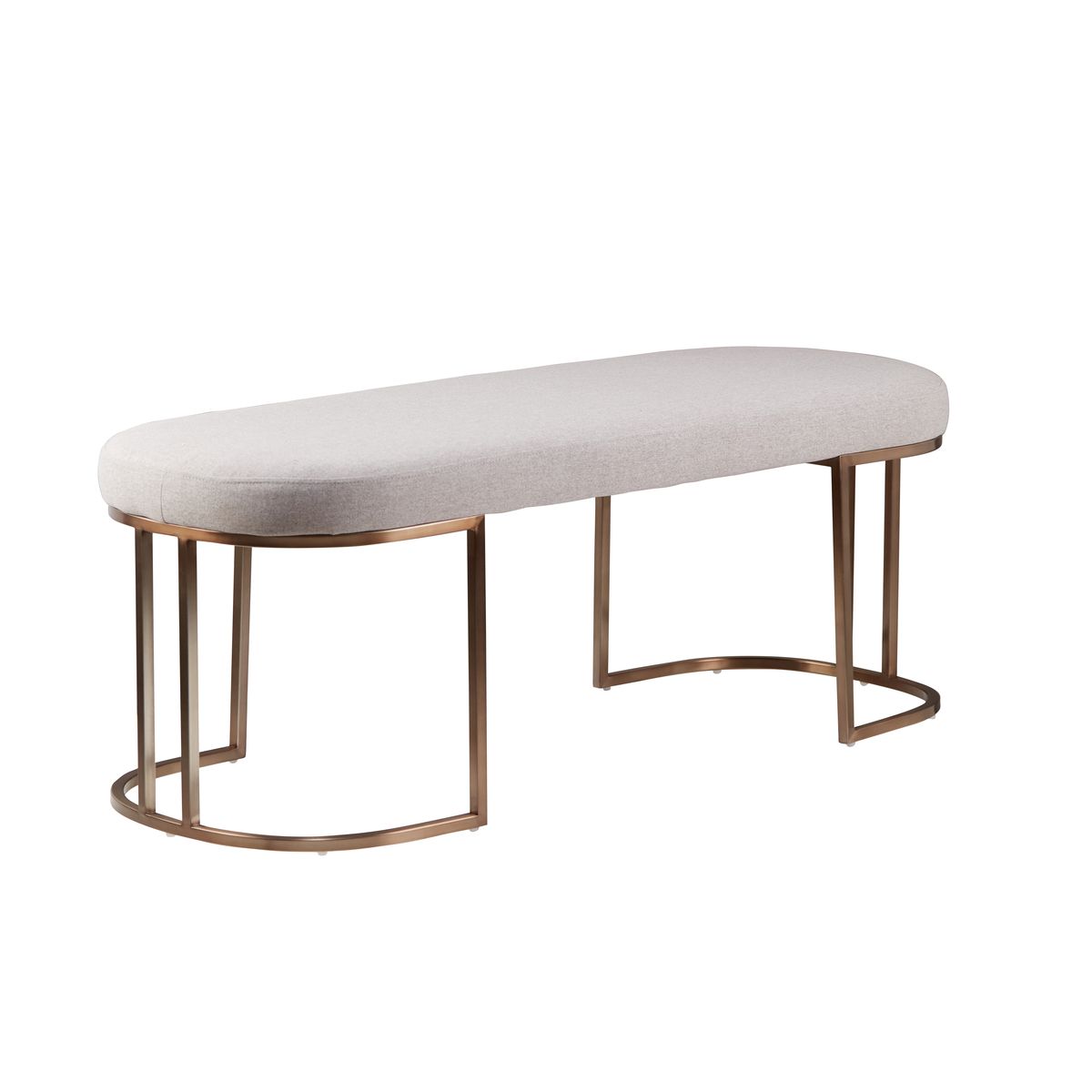 Gilden Natural Bench With Curved Base