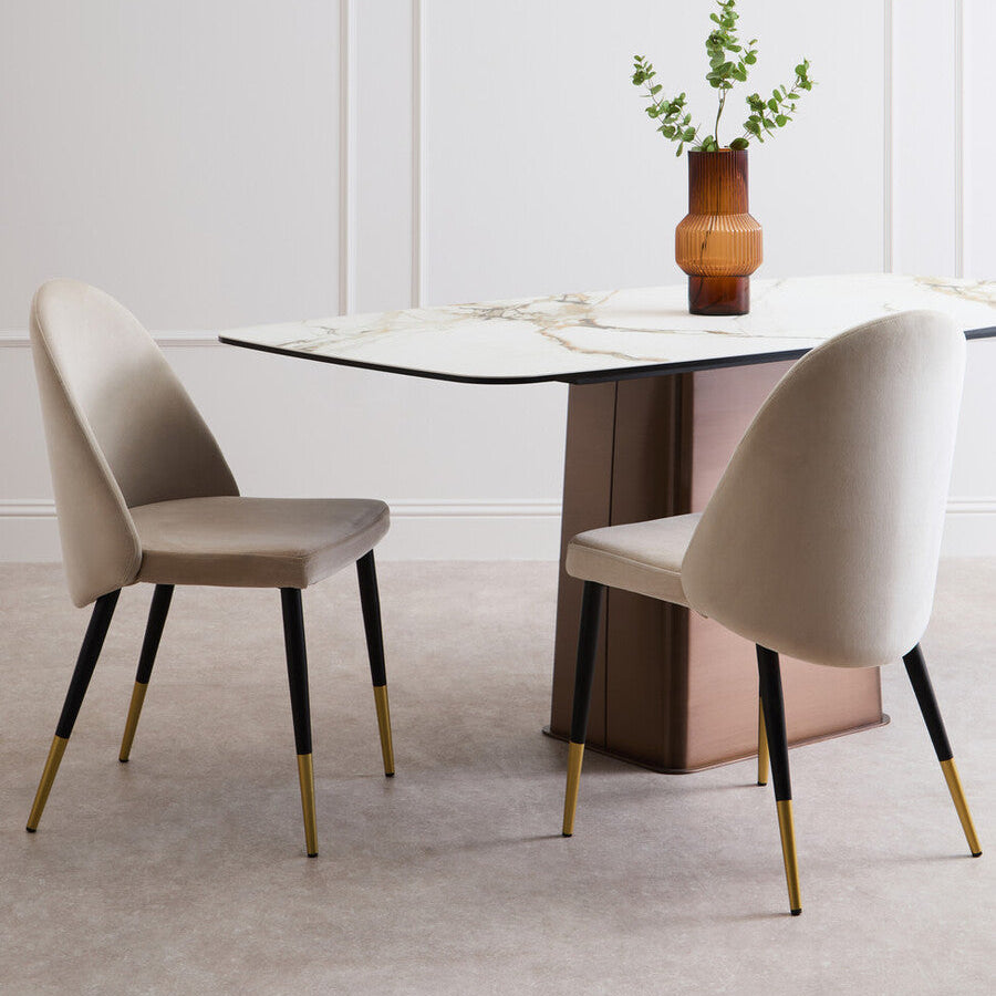 Gilden Dining Chair With Curved Back - Image 2