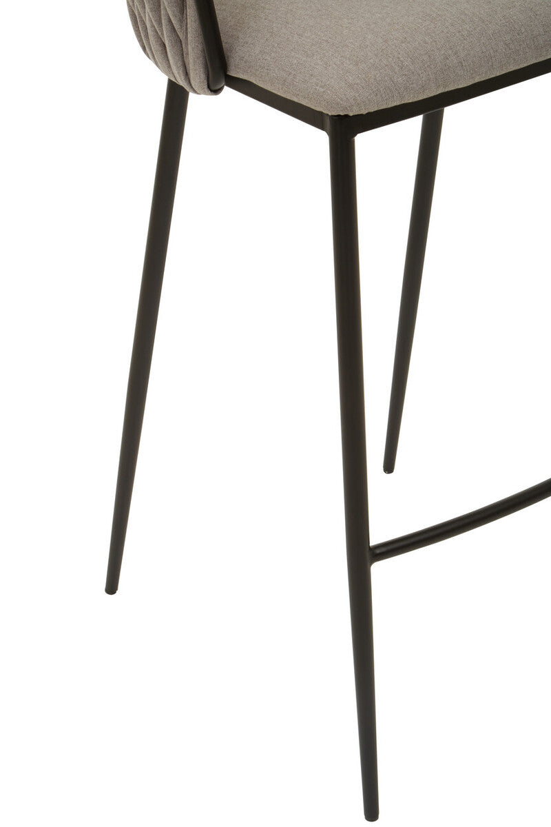 Gilden Grey Bar Chair With Woven Back - Image 7