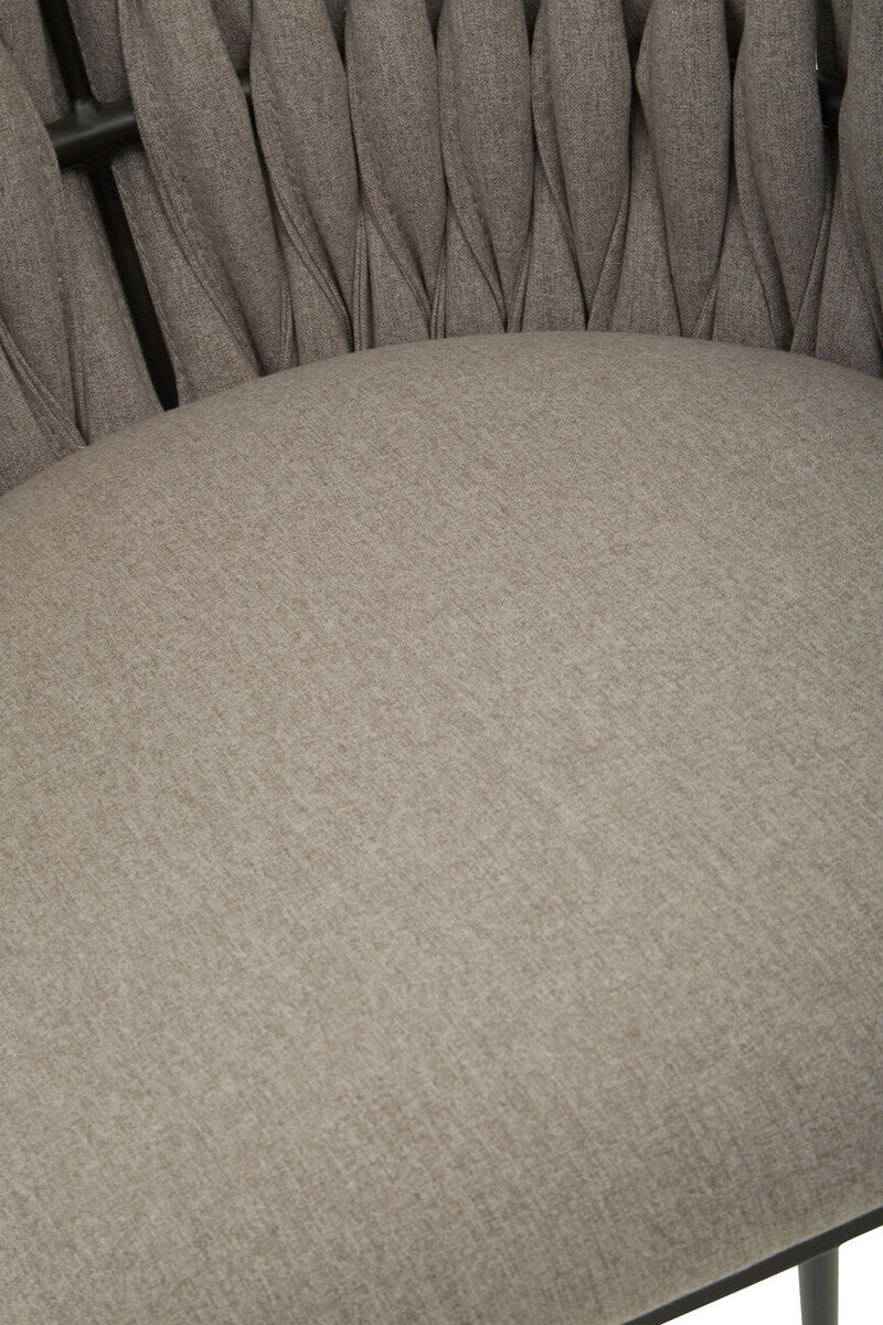 Gilden Grey Bar Chair With Woven Back - Image 9