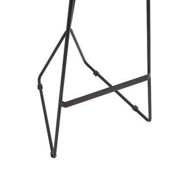 Nandri Acacia Wood with Black Frame Bar Stool