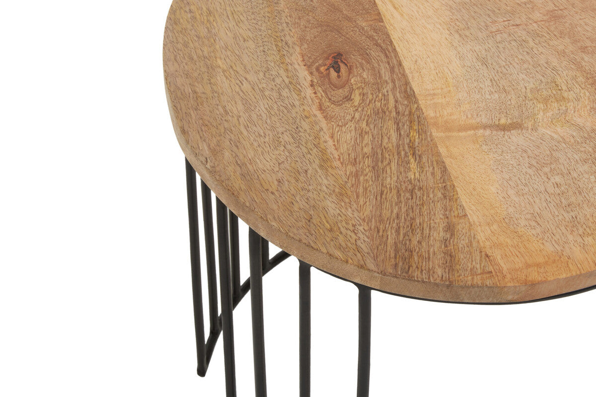 Nandri Set Of 2 Mango Wood Side Tables