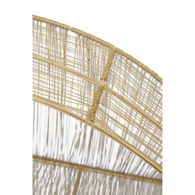 Enzo Gold Wire Round Wall Shelf