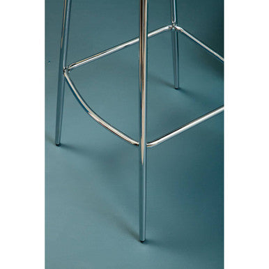 Warton Grey Velvet Bar Chair