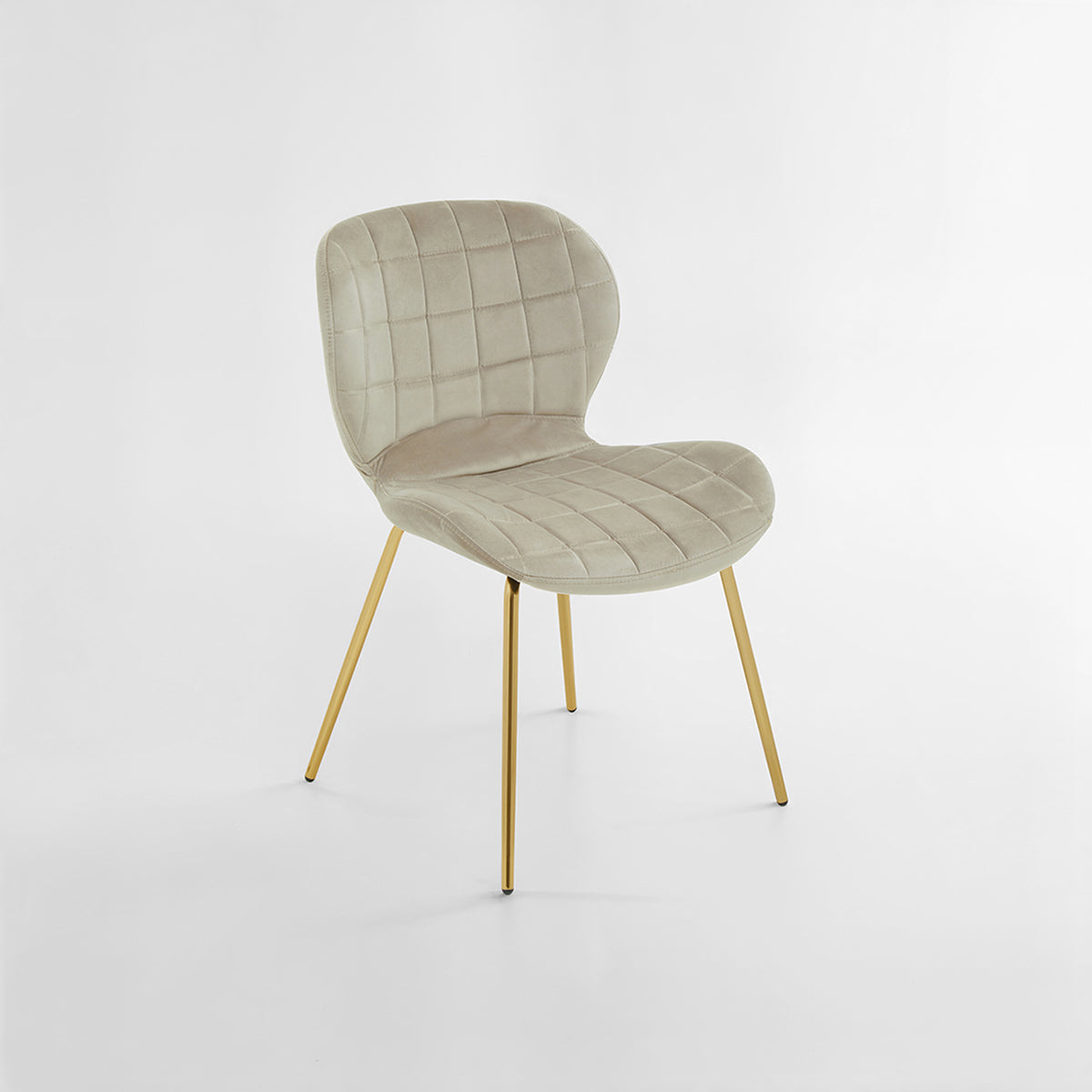 Warton Mink Velvet Dining Chair