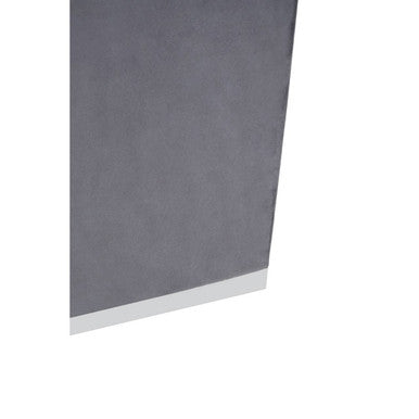 Hagen Grey And Silver Square Stool