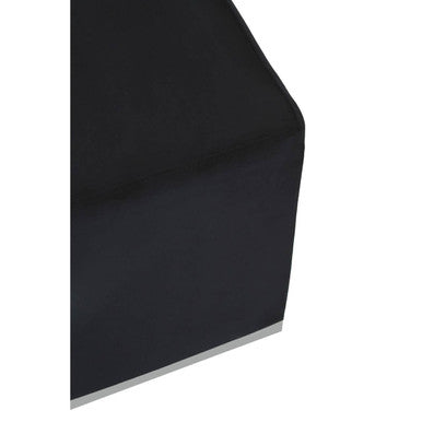 Hagen Black And Silver Square Stool - Image 5