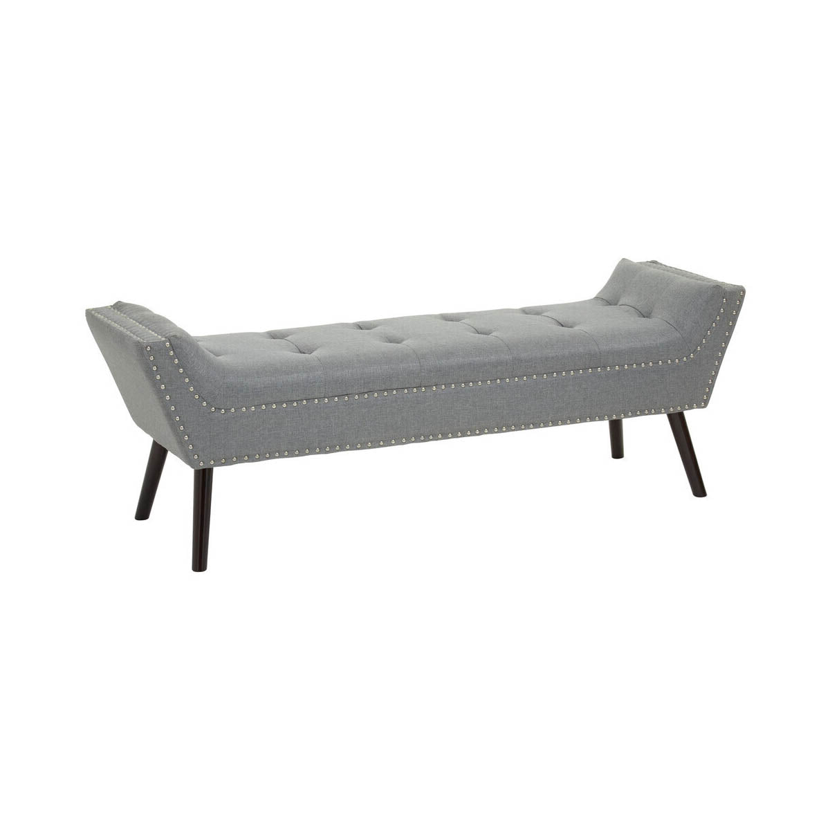 Alea Grey Fabric Bench