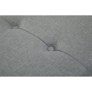 Alea Grey Fabric Bench