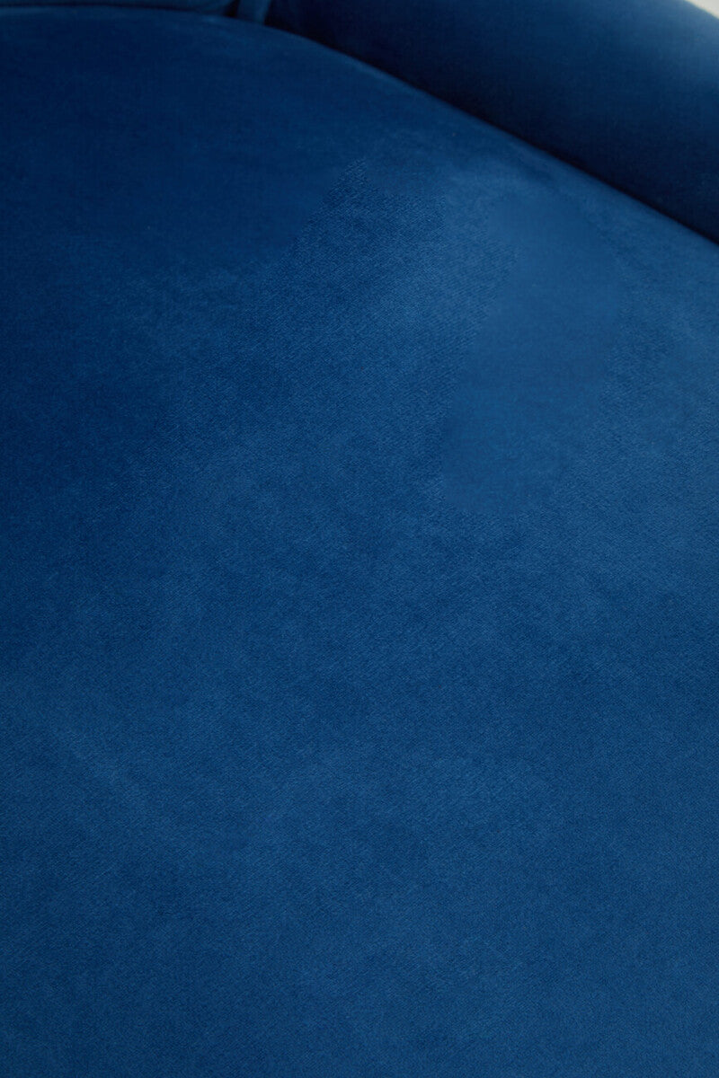 Anita Blue Velvet and Gold Base Home Office Chair