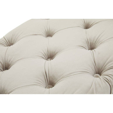 Alea Mink Velvet Button Tufted Bench
