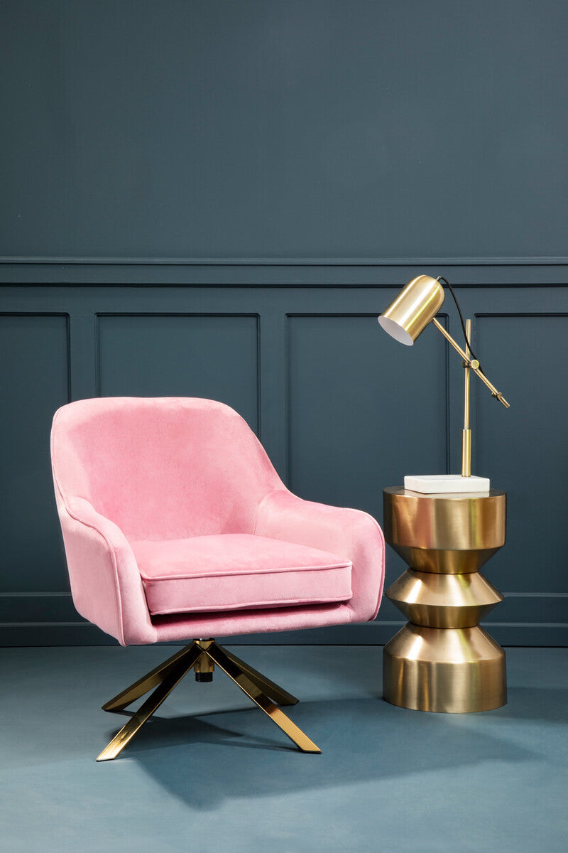 Avery Pink Velvet Chair