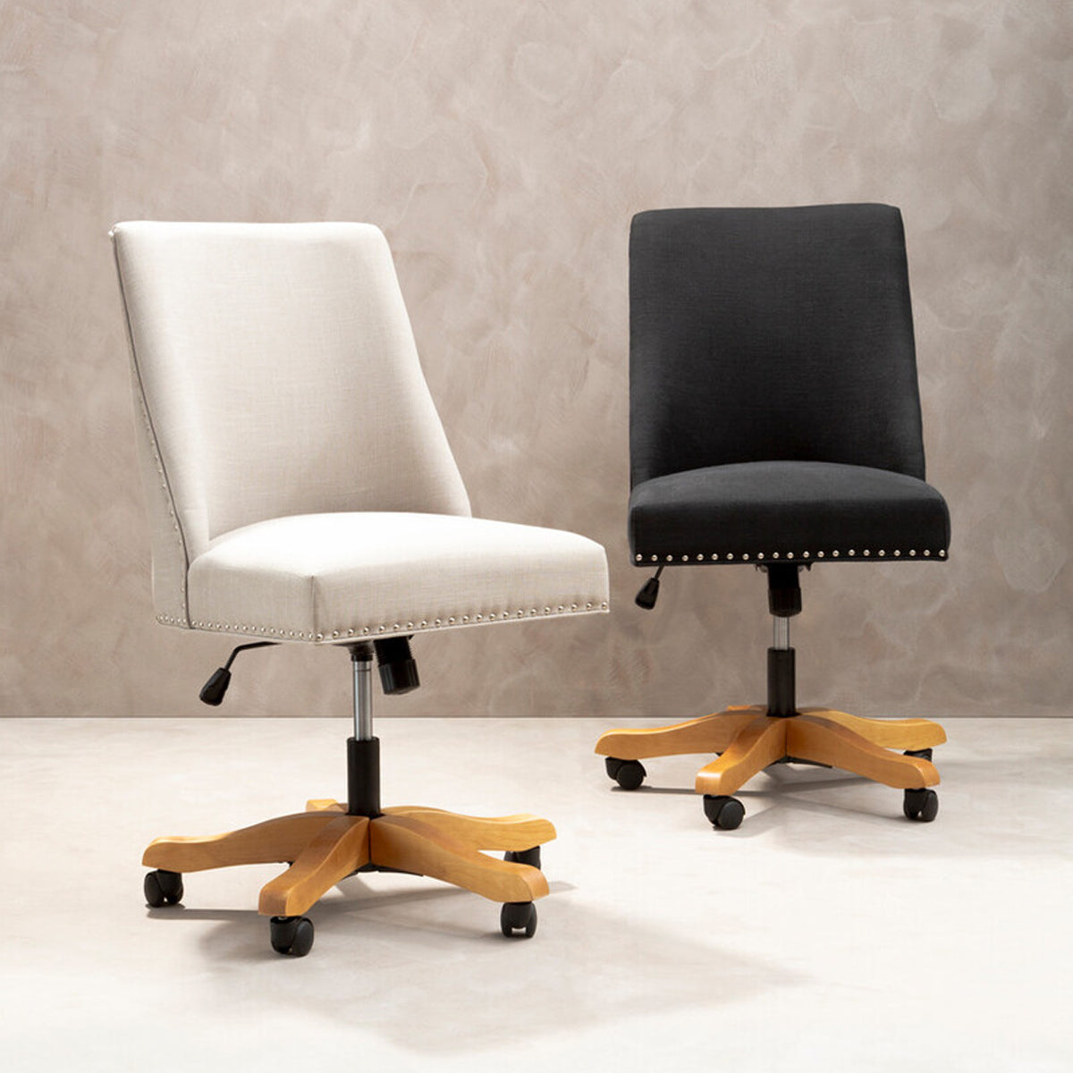 Washington Natural Fabric Home Office Chair