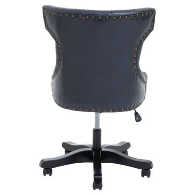 Walson Black Leather Effect Home Office Chair