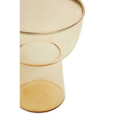 Martini Amber Glass Side Table - Image 6