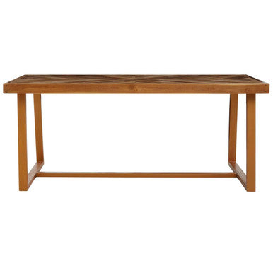 Kendari Natural Teak Wood Dining Table - Image 2
