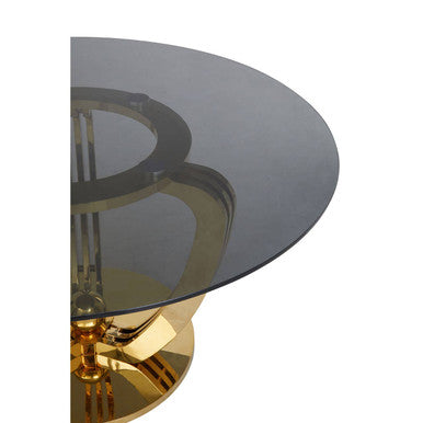 Moda Grey Tempered Glass Dining Table