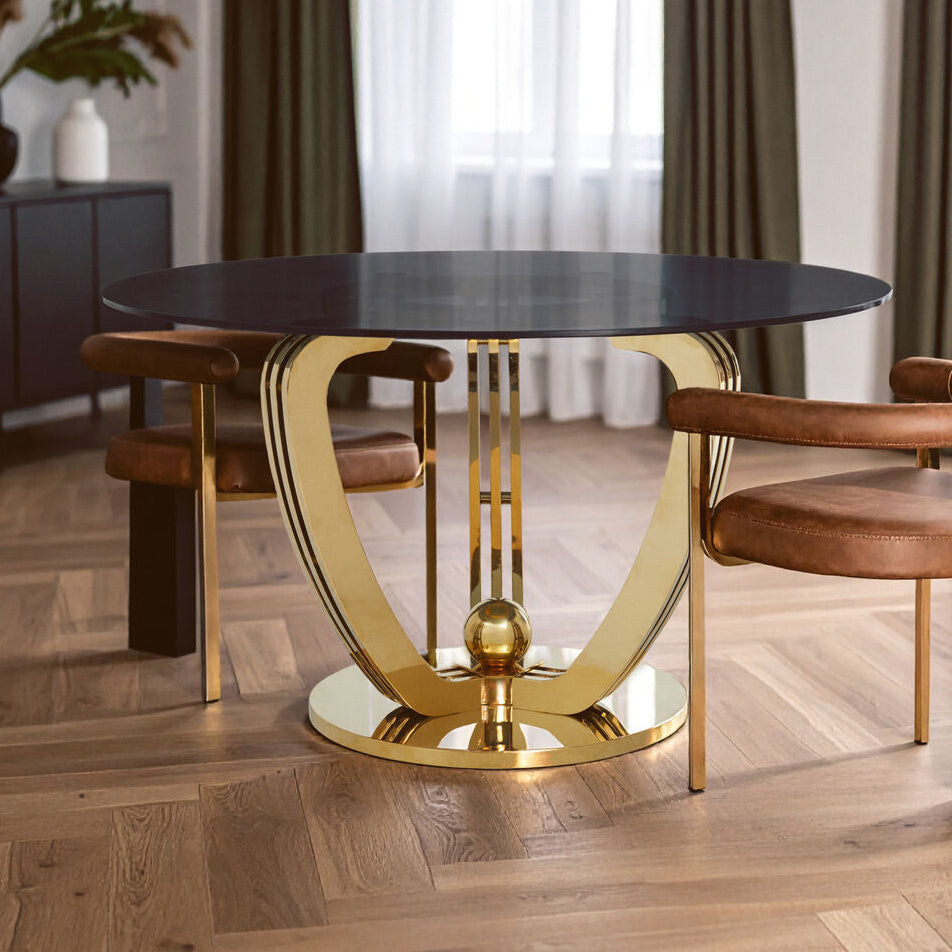 Moda Grey Tempered Glass Dining Table - Image 1