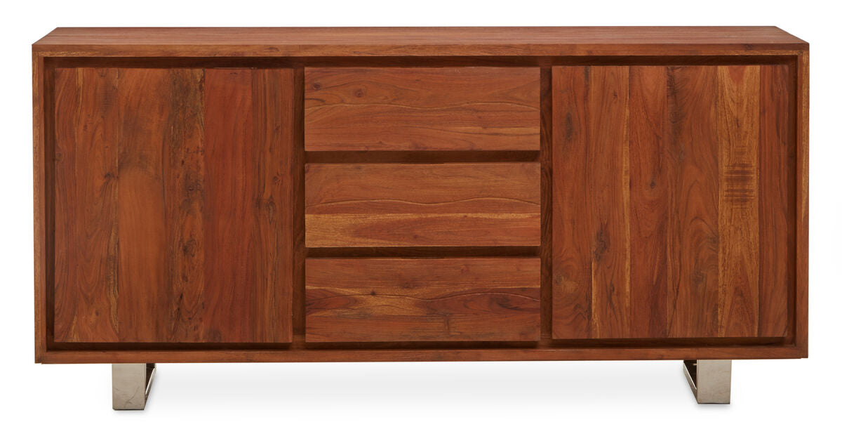 Simla Acacia Wood 2 Doors and 3 Drawers Sideboard