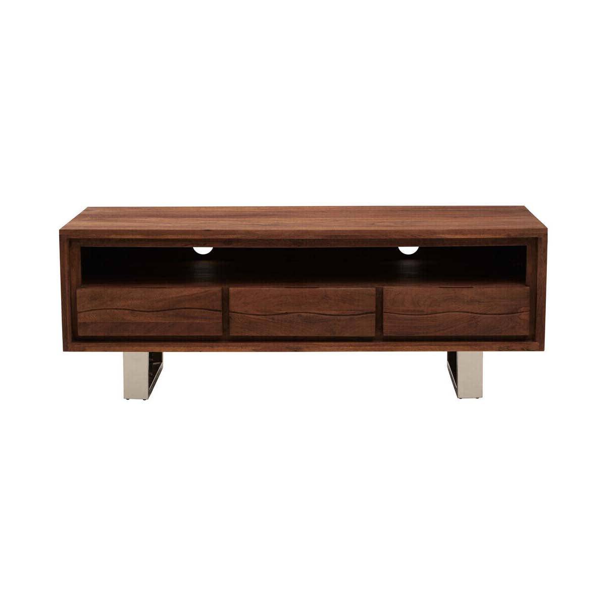 Simla Acacia Three Drawer Media Unit