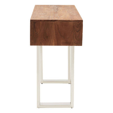 Simla Acacia Wood Two Drawer Console Table