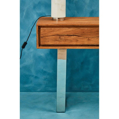 Simla Acacia Wood Two Drawer Console Table