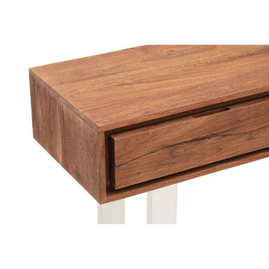 Simla Acacia Wood Two Drawer Console Table