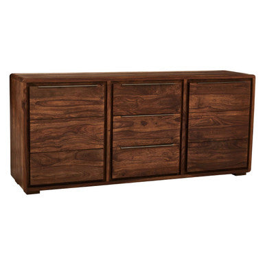 Surati Two Door Three Drawer Sheesham And Acacia Sideboard