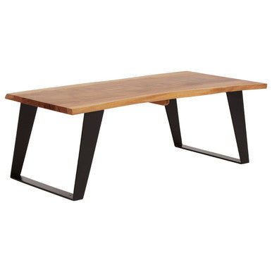 Surax Acacia Wood with Live Edge Coffee Table - Image 4