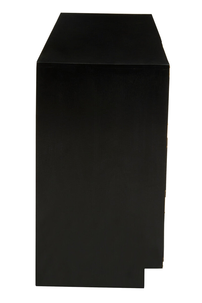 Sarter Seven Drawer Black Mango Wood Chest