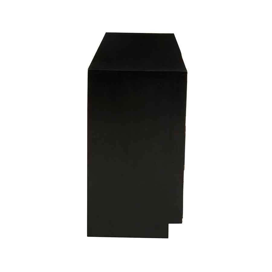 Sarter Seven Drawer Black Mango Wood Chest