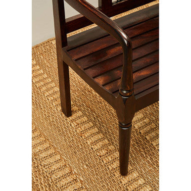 Srina Dark Sheesham Wood Bench - Image 7