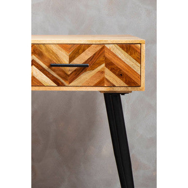 Boho Two Drawer Mango Wood Console Table - Image 4