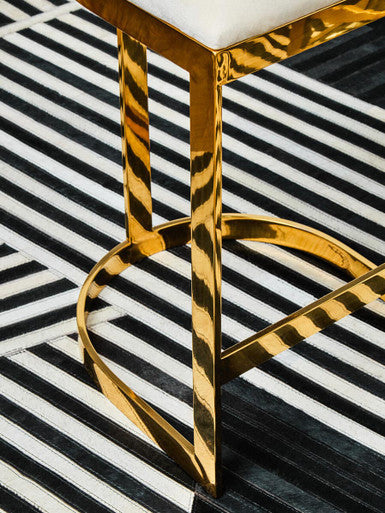 Azalea Ivory Velvet Bar Stool - Image 8