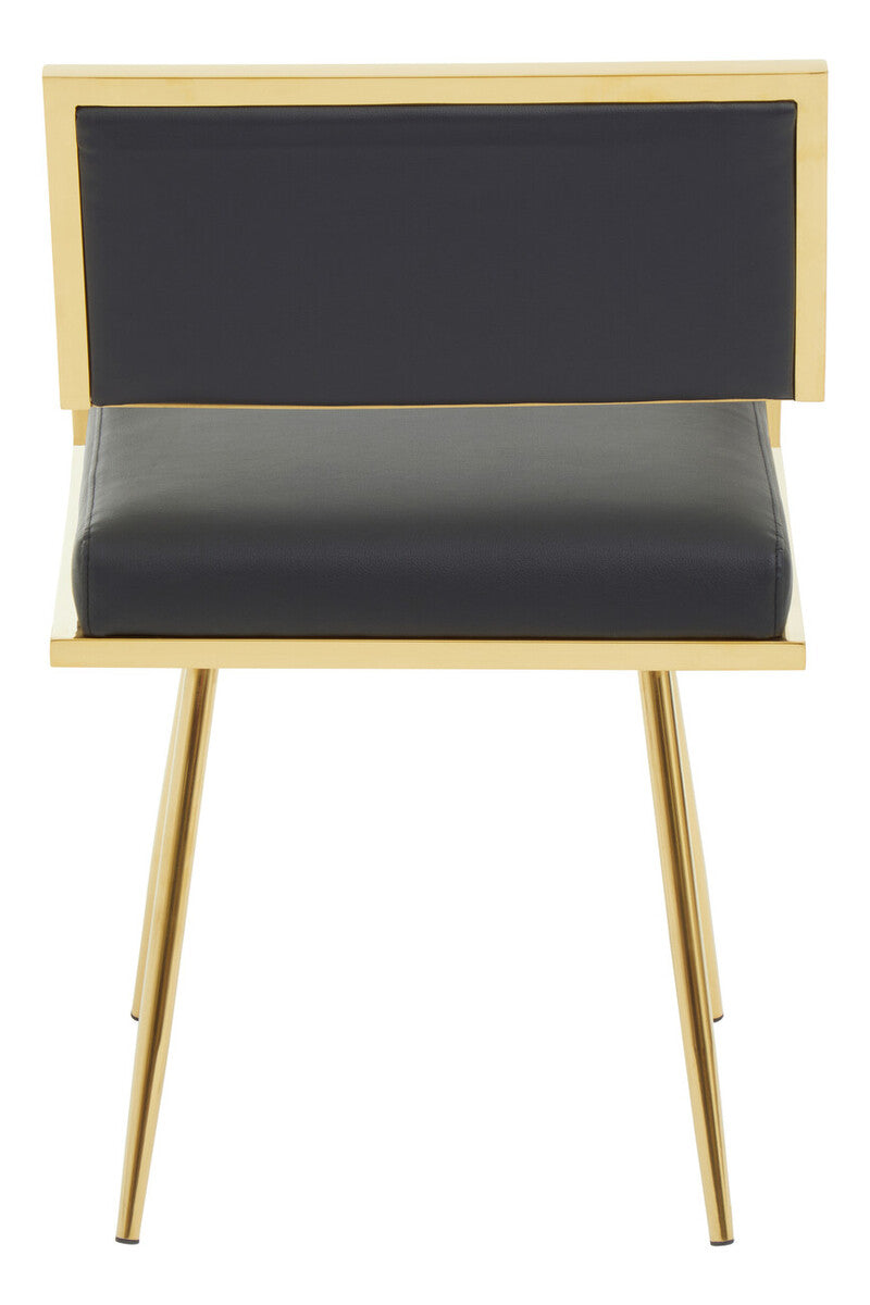 Azalea Black Faux Leather Dining Chair - Image 6